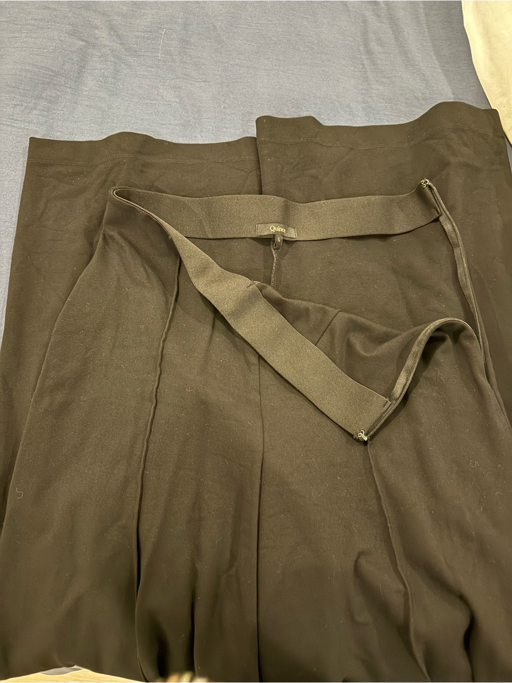 Quince Black Extra flare pants